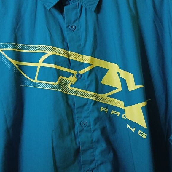 Fly Racing button down short sleeve shirt Sz 3XL - Picture 4 of 8